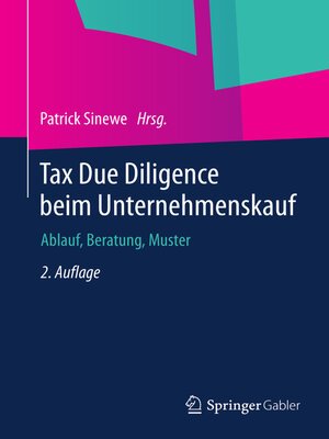 cover image of Tax Due Diligence beim Unternehmenskauf